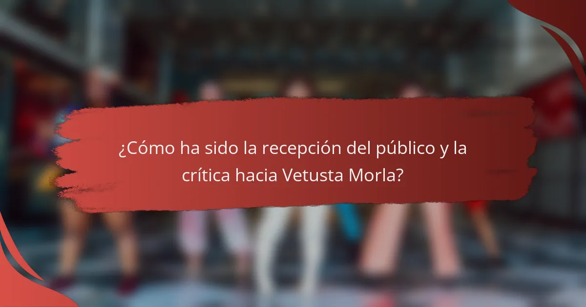 ¿Cómo ha sido la recepción del público y la crítica hacia Vetusta Morla?