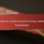 Banda de música tropical: ritmos, bailes y festividades