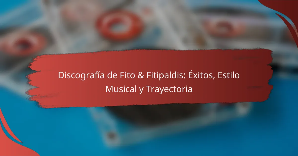 Discografía de Fito & Fitipaldis: Éxitos, Estilo Musical y Trayectoria