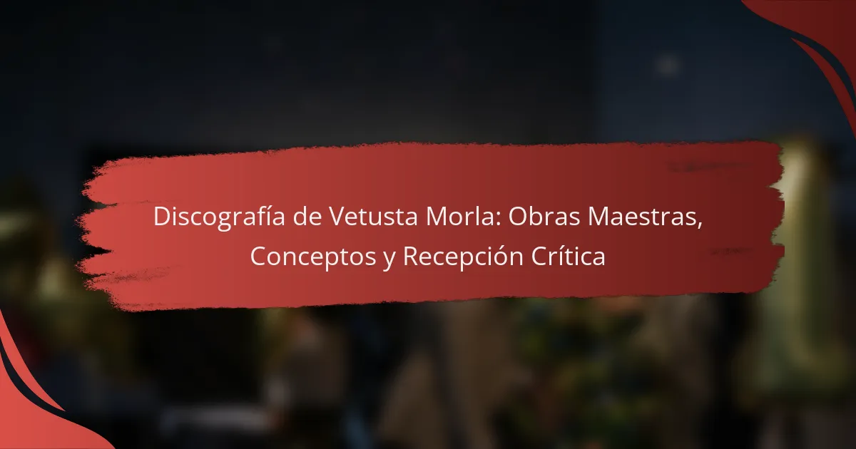 Discografía de Vetusta Morla: Obras Maestras, Conceptos y Recepción Crítica