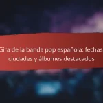 Gira de la banda pop española: fechas, ciudades y álbumes destacados