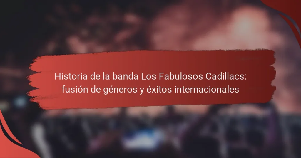 Historia de la banda Los Fabulosos Cadillacs: fusión de géneros y éxitos internacionales