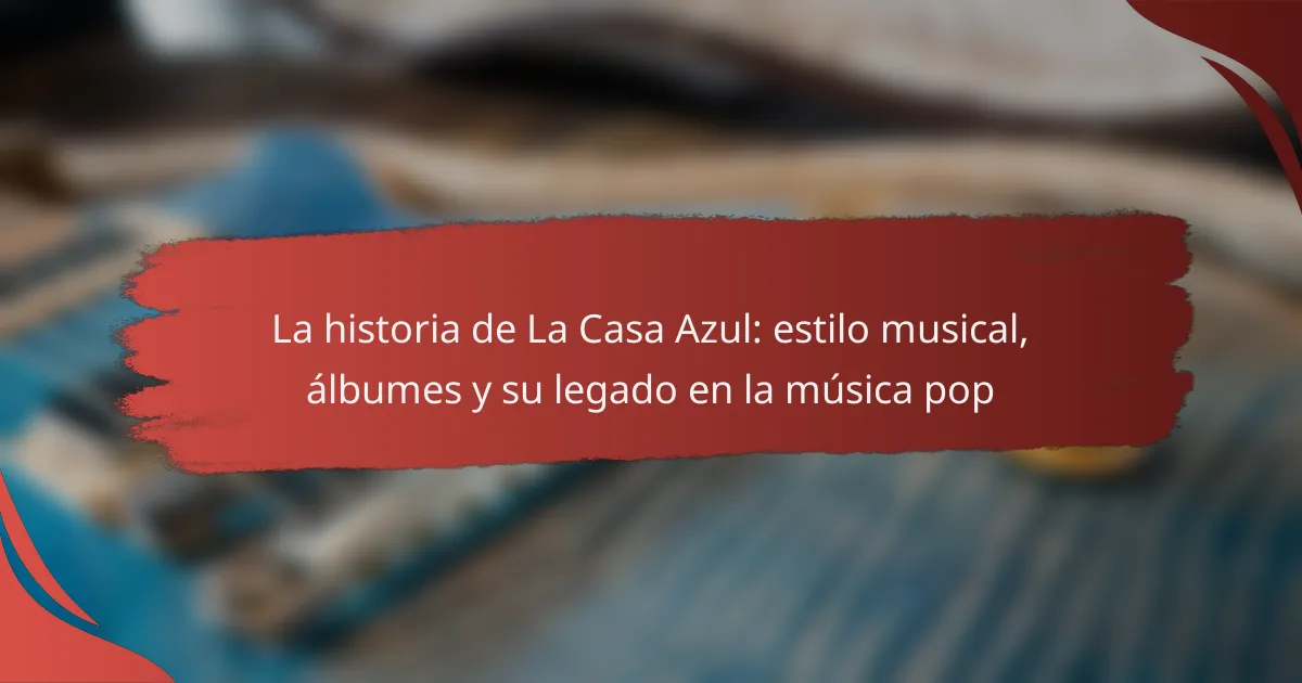 La historia de La Casa Azul: estilo musical, álbumes y su legado en la música pop