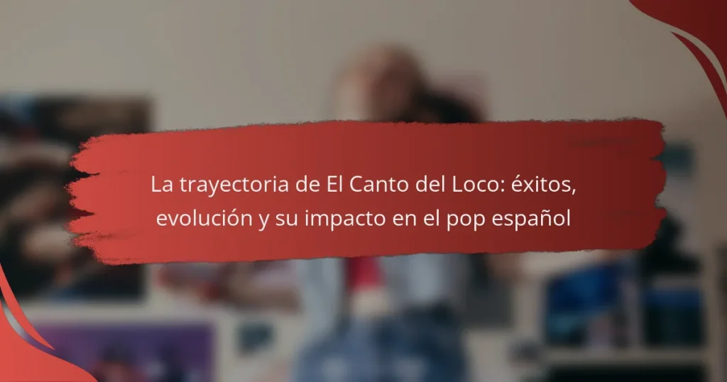 La trayectoria de El Canto del Loco: éxitos, evolución y su impacto en el pop español